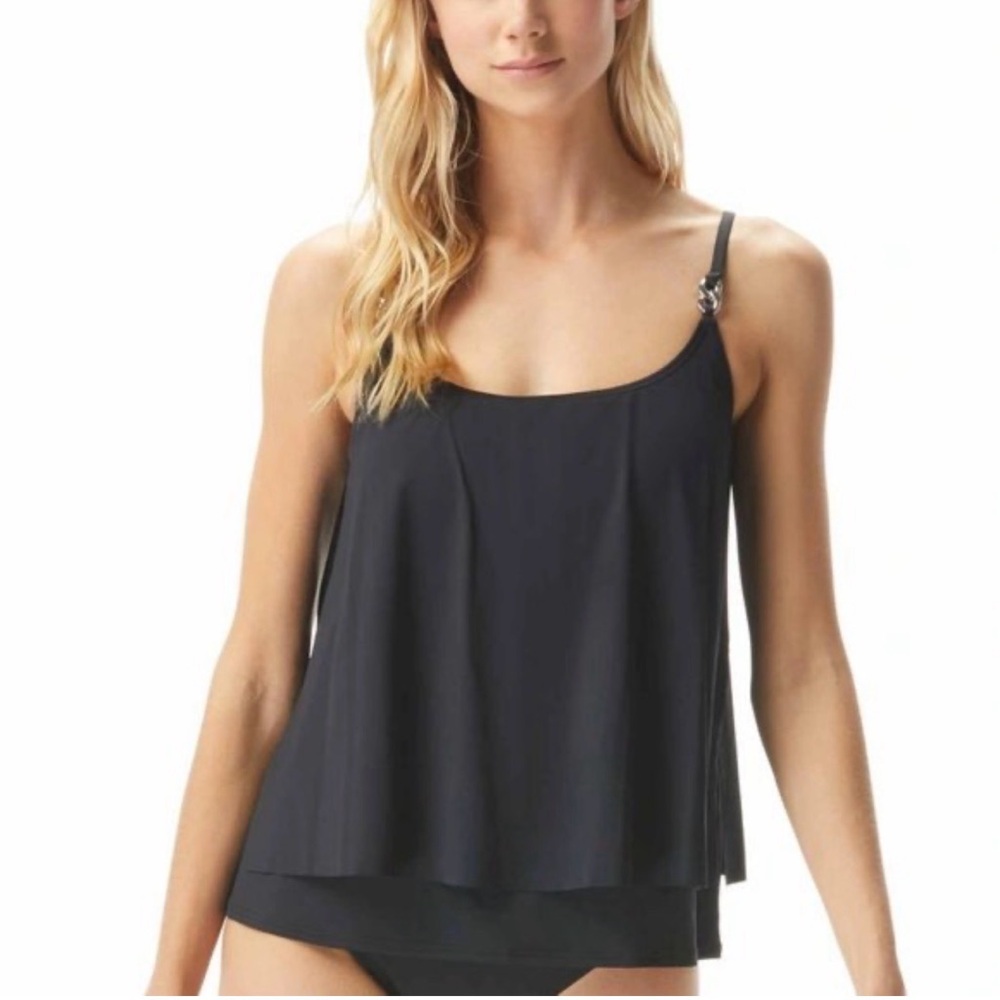 Excellent condition. Iconic Solids Double Layer Tankini Top and bottoms